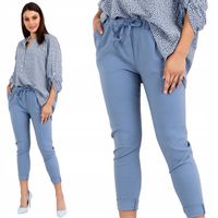 Damskie SPODNIE CASUAL elastyczne kieszenie Z699