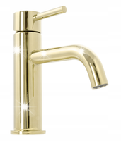 Bateria umywalkowa LUNGO LIGHT GOLD NISKA - REA