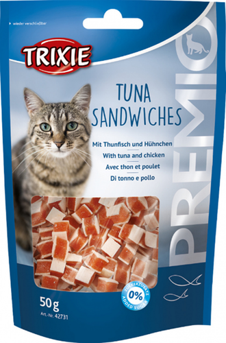 TRIXIE Tuna Sandwiches Tuńczyk mintaj drób 83% mięso przysmak kota na Arena.pl
