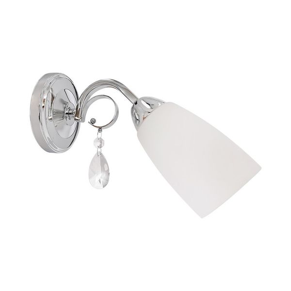 Gero Kinkiet 1xE14 Max.40W Chrom/Biały zdjęcie 1