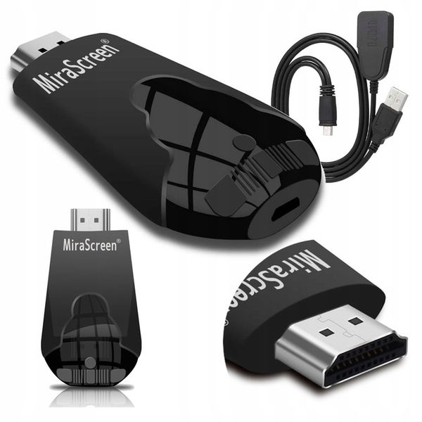 MiraScreen K4 czarny 2.4GHz AirPlay MiraCast DLNA zdjęcie 1