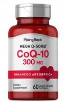 PipingRock Koenzym Q10 300mg Coenzyme Q10 60 kapsułek