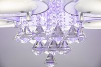 Ażurowy plafon glamour DRS8006/5 WH NET siatka biały