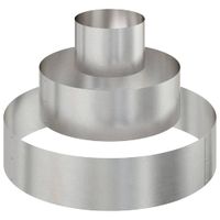 Doniczka ogrodowa Srebrny 90 x 90 x 20 cm stal nierdzewna