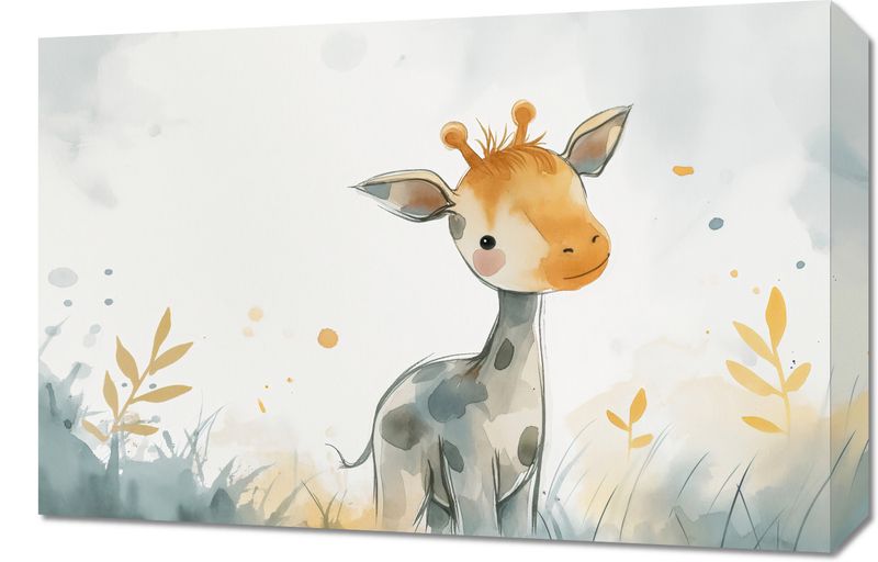 Obraz 60x40cm Mała Żyrafka zdjęcie 1