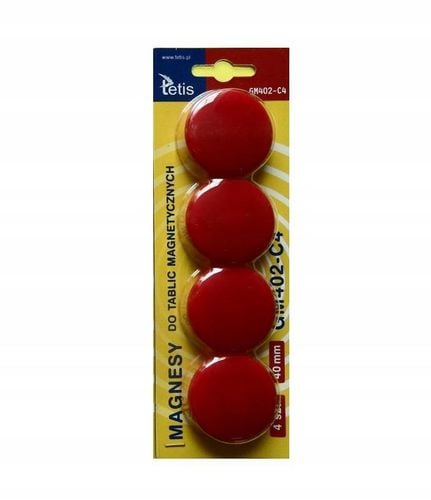 magnesy do tablic 40mm/4 czerwone 5408 na Arena.pl