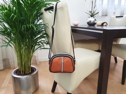 VERA PELLE torebka damska skórzana listonoszka 3 komorowa V463 camel na Arena.pl