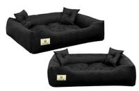 legowisko dla psa kojec prestige 115x95 cm wodoodporne czarne