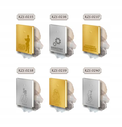 grawerowany kalendarz dzienny 2026 A5 złoty/srebrny TRANSPORT SPEDYCJA na Arena.pl