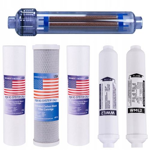 Wkłady Do Filtra Wody Osmoza RO7 JONIZATOR FIR na Arena.pl