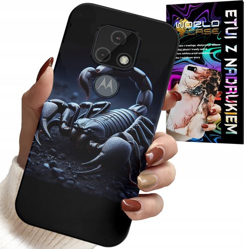 ETUI DO MOTOROLA MOTO E7 PLUS - SKORPION, SKORPIONY + FOLIA HYDROŻELOWA na Arena.pl