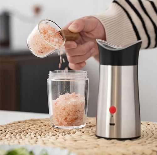 ZESTAW MŁYNKÓW GRAWITACYJNYCH DO PIEPRZU SOLI LED na Arena.pl