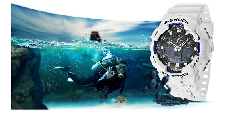 zegarek męski casio g-shock ga-100b-7aer + box zdjęcie 11
