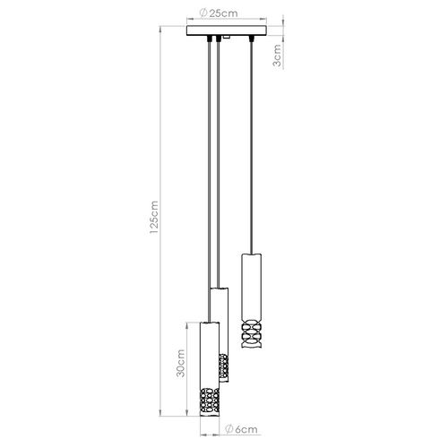 Lampa wisząca LIRO 3P biały na Arena.pl