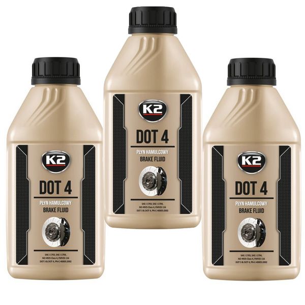 3x Płyn hamulcowy DOT-4 500ml K2 zdjęcie 1