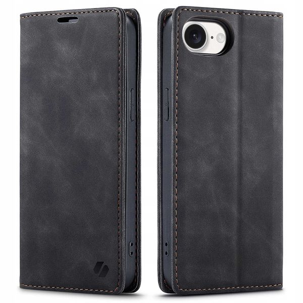 Spacecase Wallet Iphone 16E Black zdjęcie 5