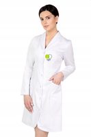 Fartuch medyczny biały taliowany damski z HAFTOWANYM TWOIM LOGO 10 szt