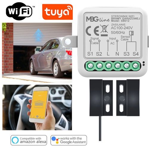Sterownik Bramy Garażowej Moduł WIFI Bluetooth TUYA SMART + Czujnik na Arena.pl