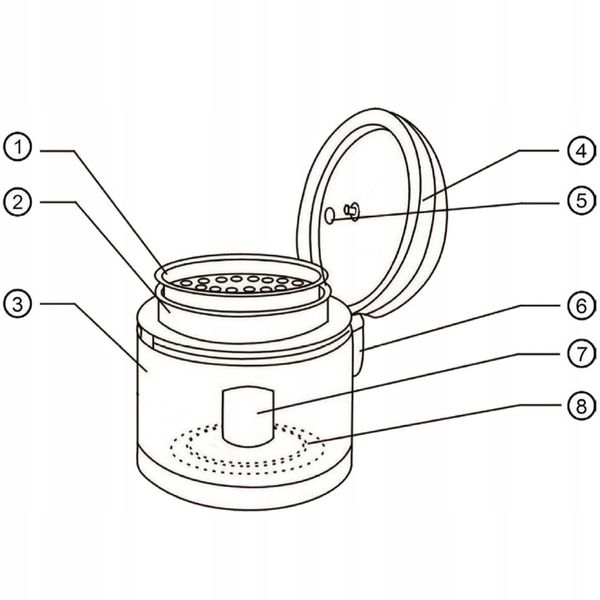 MULTICOOKER PAROWAR SZYBKOWAR ELEKTRYCZNY GARNEK 42 PROGRAMY 5L 900W TIMER zdjęcie 6