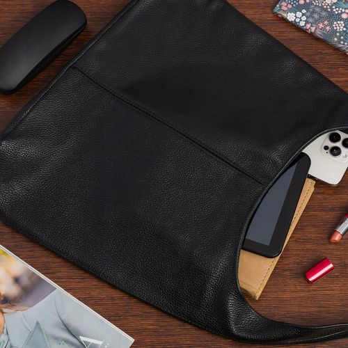 Torebka skórzana damska duża A4 shopperka klasyczna na ramię włoska skóra na Arena.pl