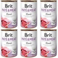 mokra karma dla psa brit pate & meat lamb 6 x 400g z jagnięciną bezzbożowa