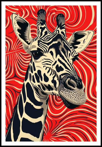 Plakat 68x101cm Wzrok Żyrafy na Arena.pl