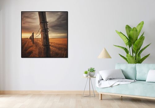 Plakat 100x100cm Zachód na Pograniczu na Arena.pl