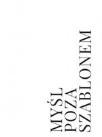 Plakat 60x80cm  Z Napisami Nowoczesny Cytat Myśl Poza Szablonem