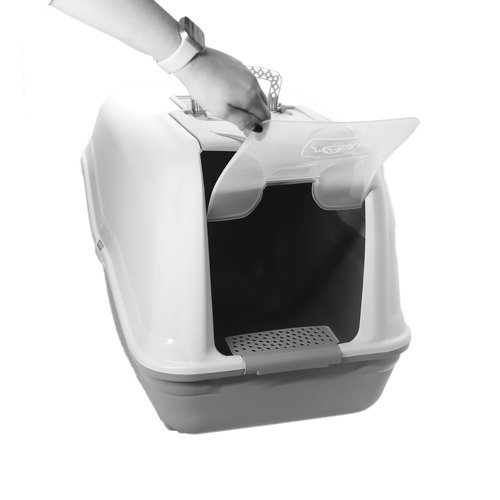 Kuweta duża dla kota z filtrem NETTA MAXI DARK niebieska XL 66x49x50 na Arena.pl