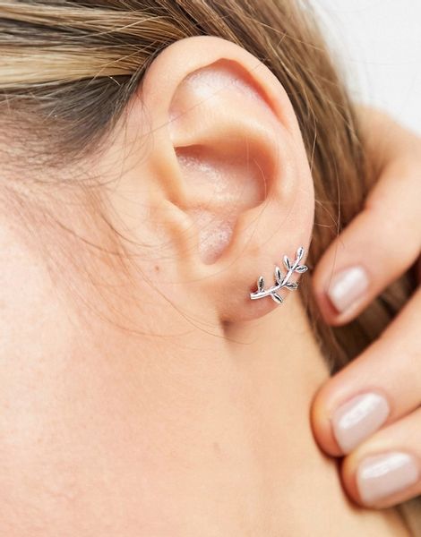 Kingsley Ryan Nausznice ze wzorem liścia zdjęcie 2