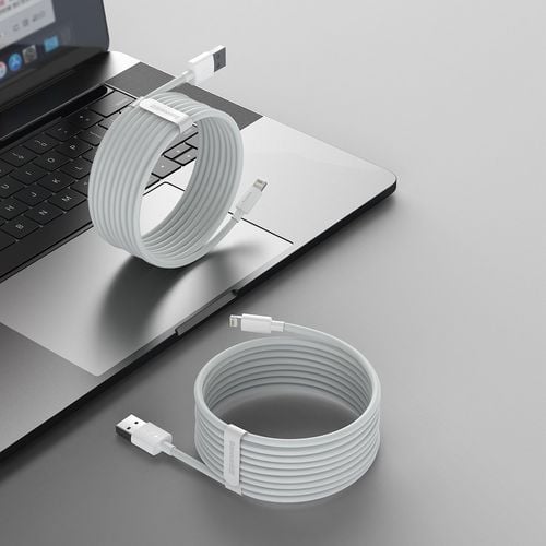 kabel usb do lightning baseus simple wisdom, 2.4a, 1.5m (biały) 2szt. na Arena.pl