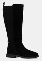 Tommy Hilfiger kozaki zamszowe FLAG SUEDE LONG BOOT