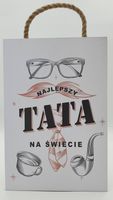 tabliczka/obraz do zawieszenia 20 x 30 najlepszy tata na świecie