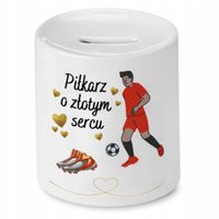 Skarbonka Dla Piłkarza Piłkarz O Złotym Sercu Z Nadrukiem Ze Zdjęciem Z Nad