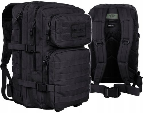 Plecak wojskowy taktyczny militarny Mil-Tec Large Assault Pack 36 l Black na Arena.pl