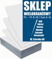 Ulotki A5 reklamowe firmowe 1000 szt projekt w cenie SKLEP WIELOBRANŻOWY