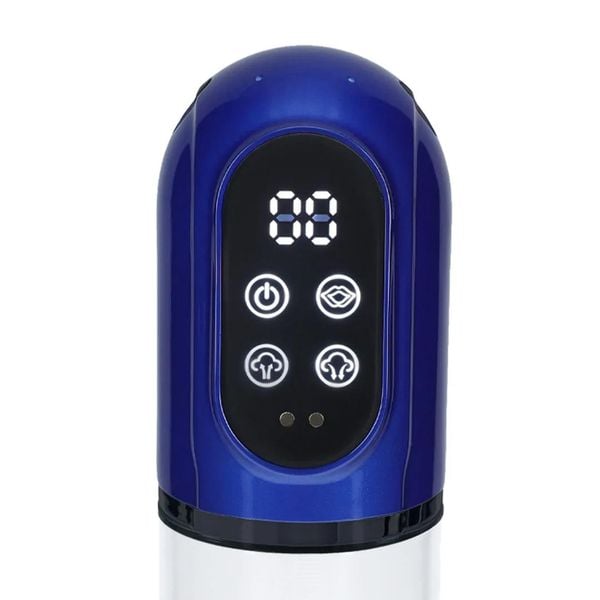 Engage - Automatic Waterproof Penis Pump And Masturbator - Metallic Blue zdjęcie 7
