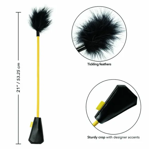 calexotics boundless feather crop - dwustronny model z piorkiem 53,25 cm na Arena.pl