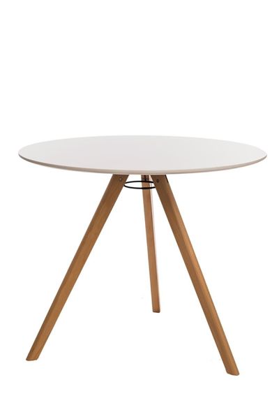 Stół Intesi Rocket naturalny/biały okrągły zdjęcie 1