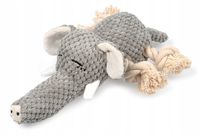 ZABAWKA DLA PSA SZARPAK PLUSZAK ZE SZNUREM SŁOŃ IDEALNA ZABAWA DLA PUPILA