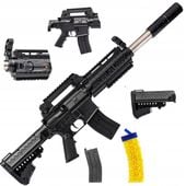 KARABIN MASZYNOWY PISTOLET NA KULKI Z LASEREM KULKI PLASTIKOWE TARCZE