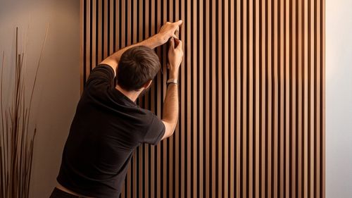 LAMELE NA FILCU 46x275 ŚCIENNE PANEL AKUSTYCZNE DĄB NATURALNY WOTAN INNE na Arena.pl