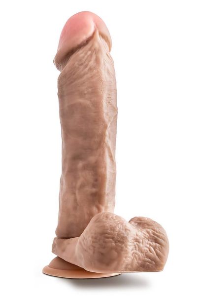 Dr. Skin Mr. Magic 9 Inch Dildo With Balls Beige zdjęcie 2