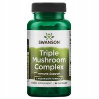 Suplement Diety SWANSON Triple Mushroom Complex 60 kaps. WSPIERA ODPORNOŚĆ