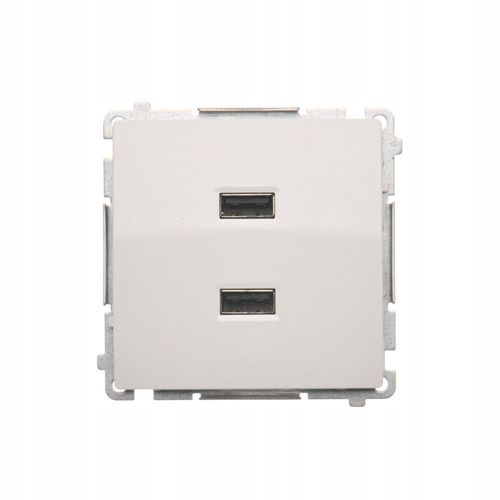 SIMON BASIC Ładowarka USB podwójna biały BMC2USB.01/11 na Arena.pl