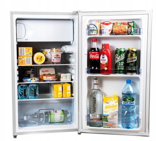 MAŁA LODÓWKA BIUROWA HOTELOWA MINIBAR CHŁODZIARKA PODBLATOWA 85cm biała na Arena.pl