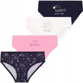 Majtki Figi Dziewczęce Bawełniane 4-szt Kolorowe Wzorki MORAJ 122-128