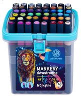 Markery Artystyczne Trójk Dwustr. Astrapen 48 Kol