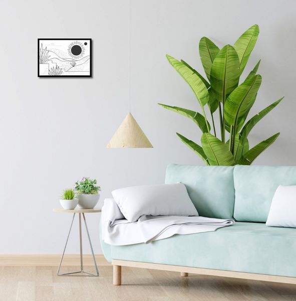 Plakat 35x25cm Linearny Pejzaż zdjęcie 4