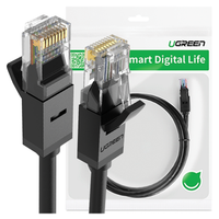 kabel sieciowy ugreen  nw102 ethernet rj45, cat.6, utp, 8m (czarny)